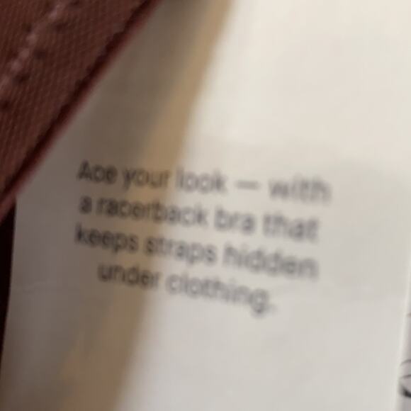 Auden Burgundy The Ace Mist Lightly Lined Lace Trim Demi Racerback Bra - Picture 10 of 10